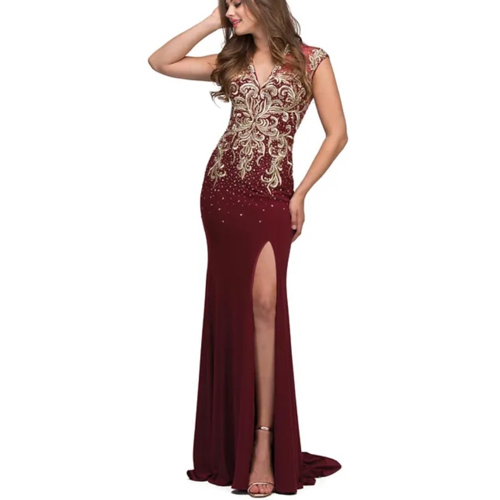 ABBY PARIS FULL LENGTH GOWN SZ 6 nwt  women’s dress prom formal evening